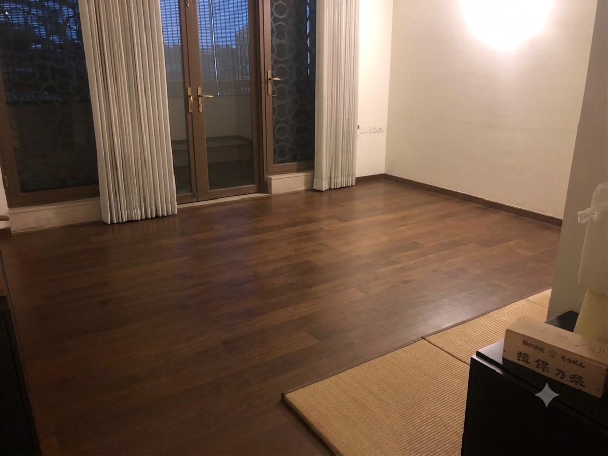 Room before tatami installation